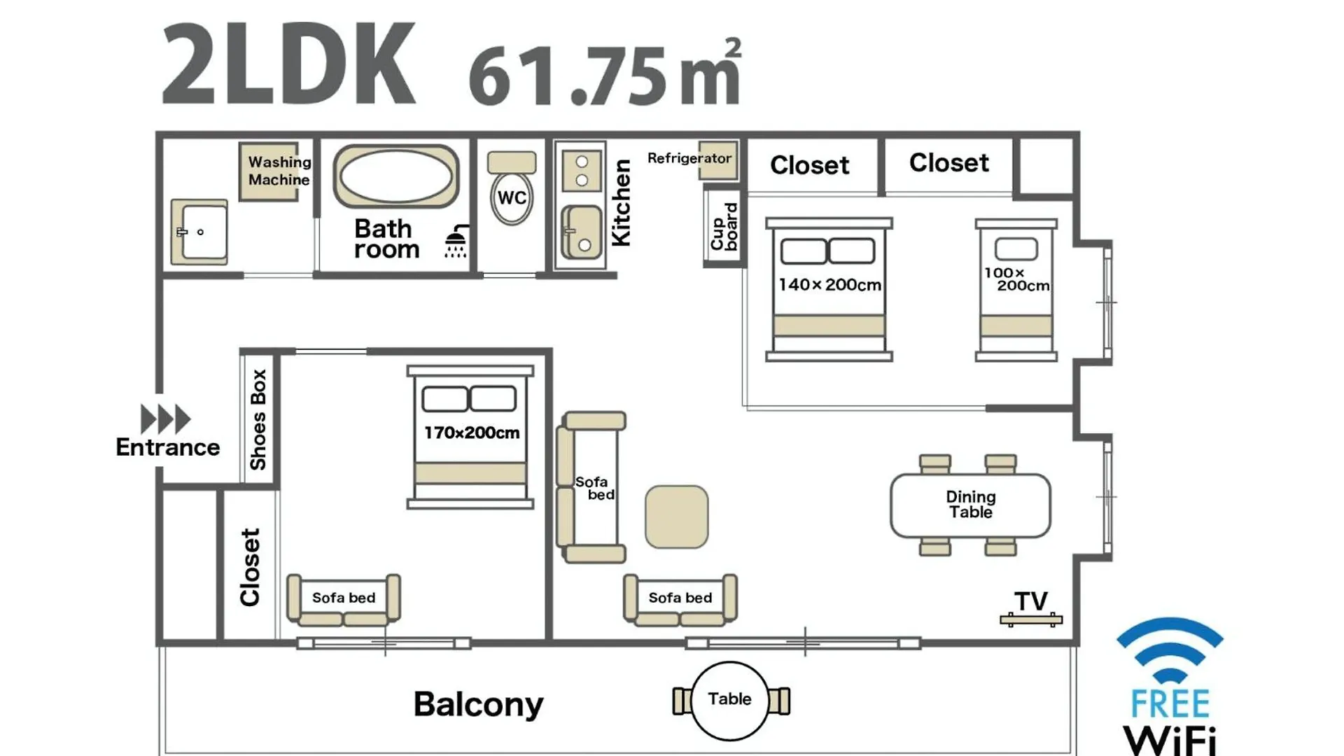 Apartment Laforet Shimanouchi I - Vacation Stay 14620 Osaka Japan